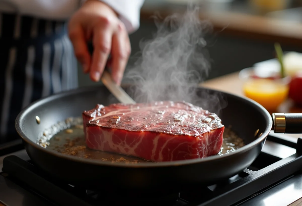 Secrets de chef pour le temps de cuisson du rumsteak à la poêle