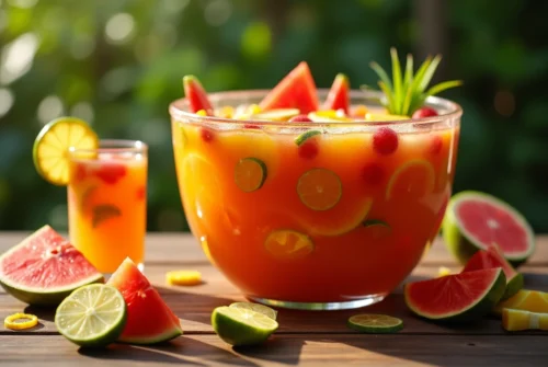 Recette de punch pour 30 personnes : concocter un nectar tropical pour vos convives